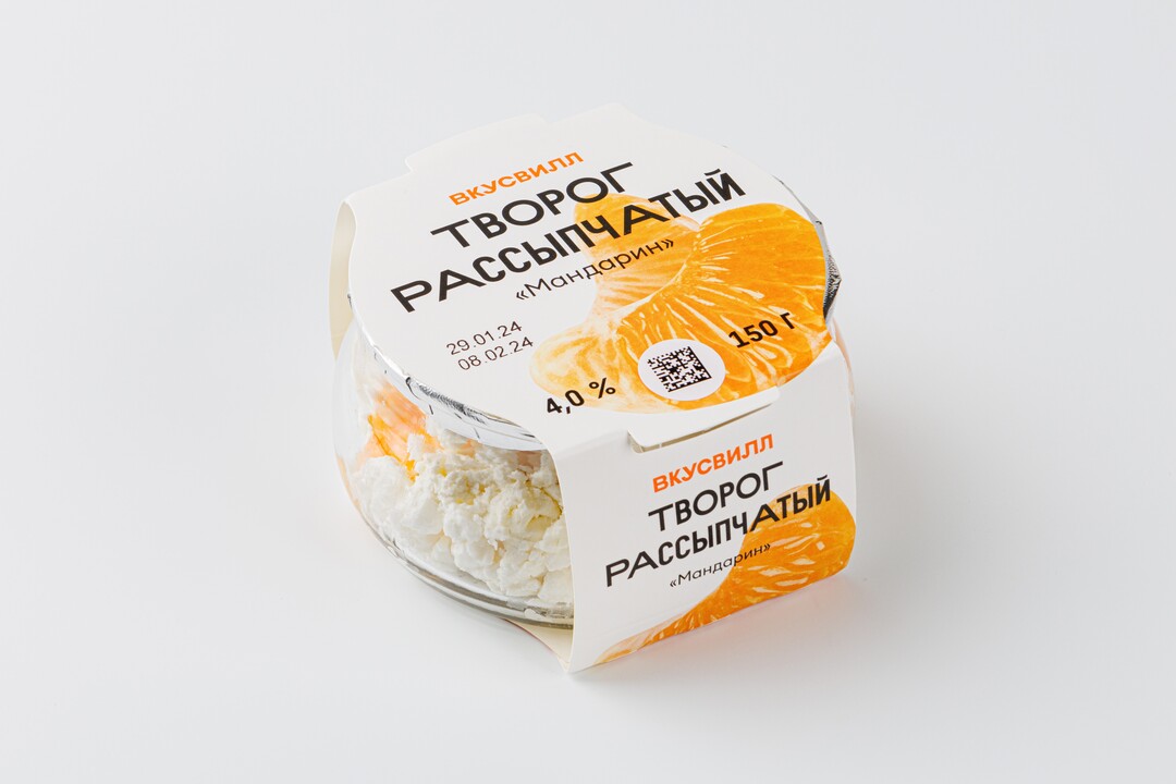 

Творог рассыпчатый Мандарин 4%