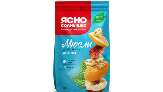 Мюсли Ясно Солнышко Ореховые запечённые 300 г