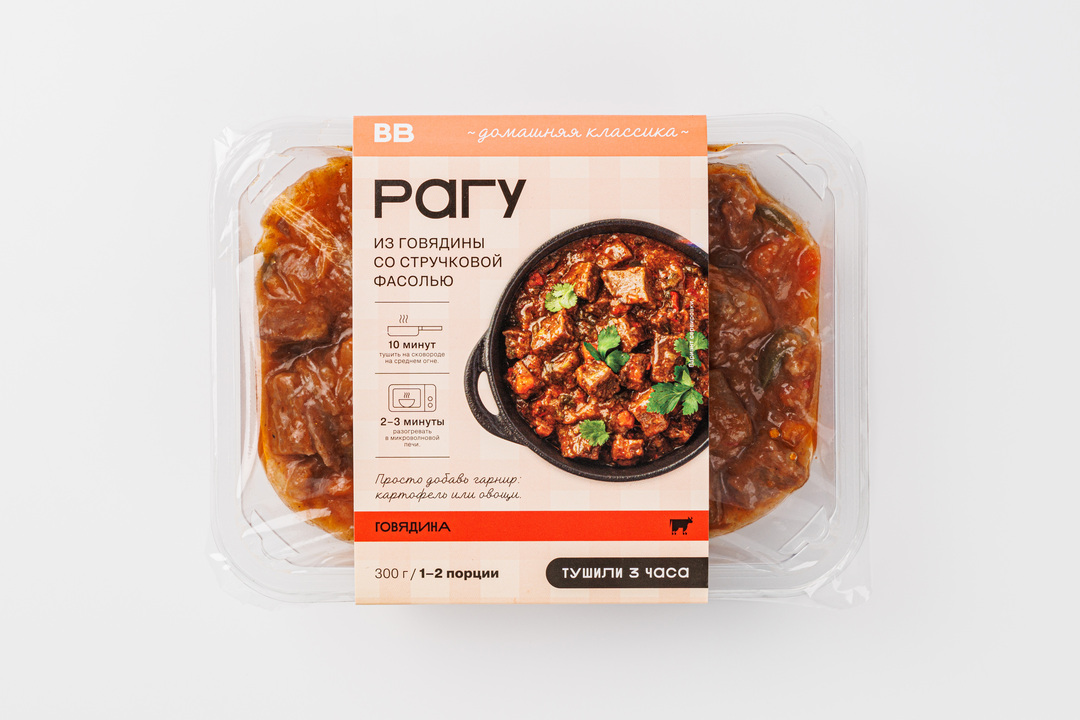 

Рагу из говядины со стручковой фасолью ВкусВилл 300 г