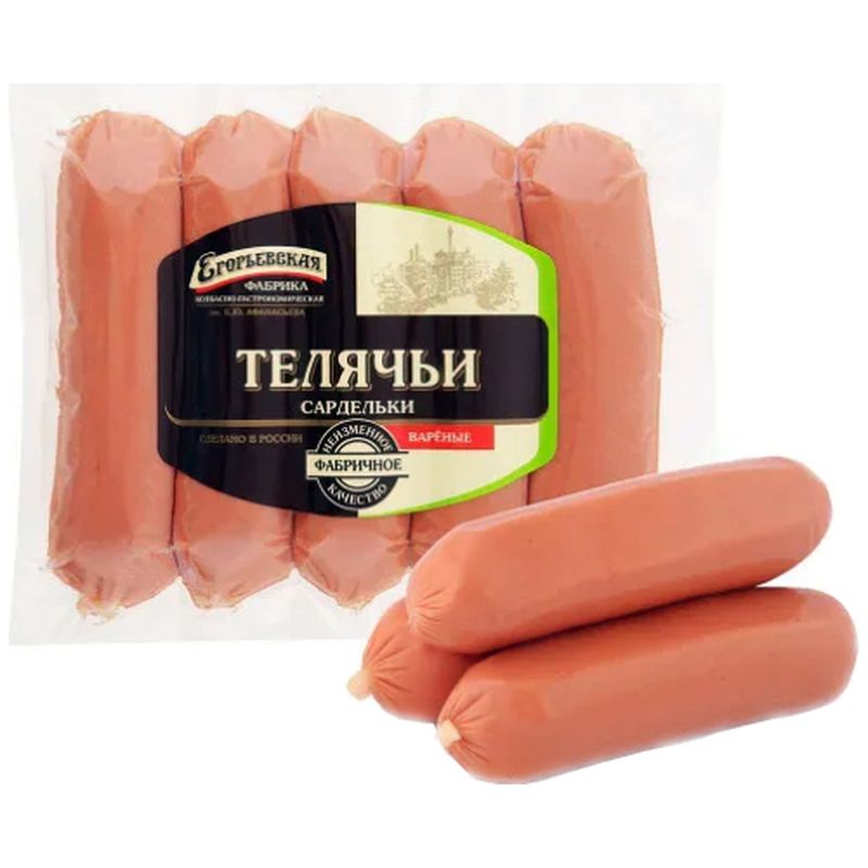 

Сардельки Егорьевская колбасно-гастрономическая фабрика Телячьи, 400г