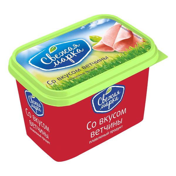 Продукт плавленый с сыром Свежая марка С ветчиной по-итальянски 55% 350 г