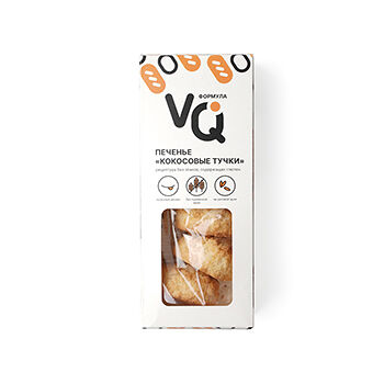 Печенье Кокосовые тучки без глютена VQ ФОРМУЛА 150г, Россия