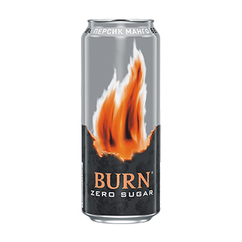 

Напиток энергетический Burn Персик Манго без сахара газированный 0.449л, Россия