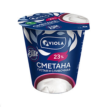Сметана Viola густая и сливочная 23%