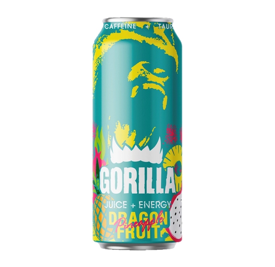 

Энергетический напиток Gorilla Dragon Fruit газированный папайя-ананас 450 мл