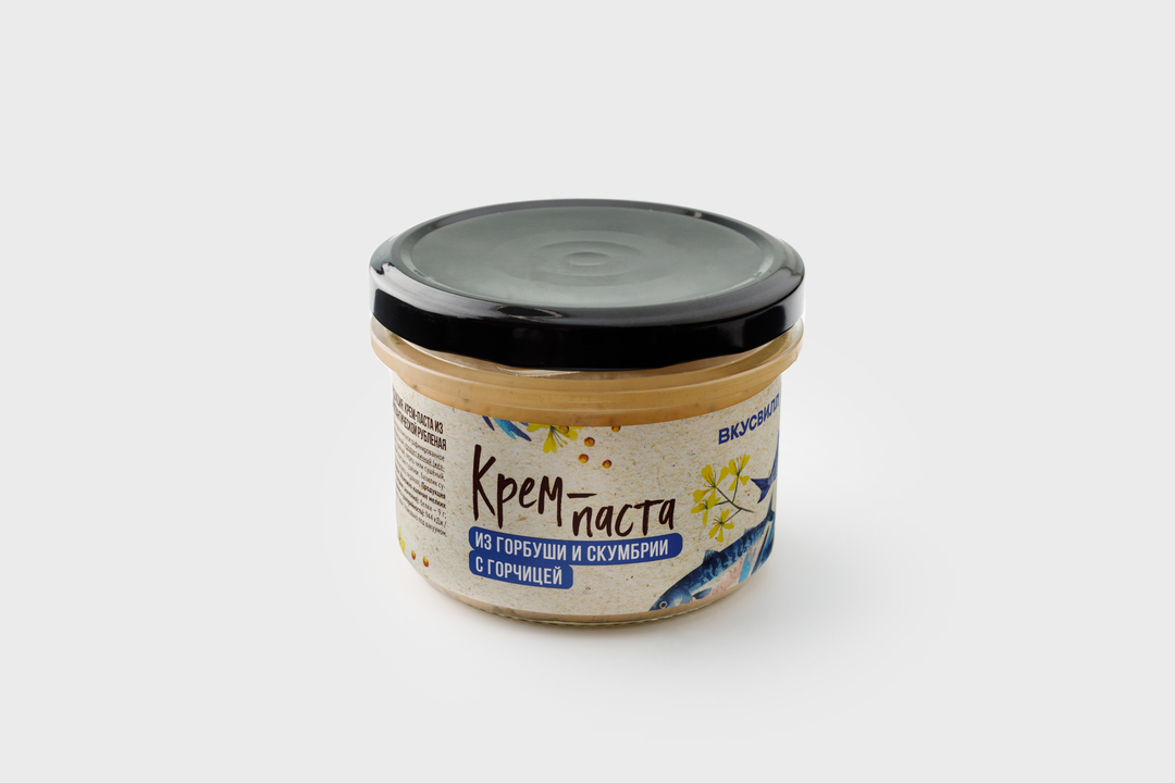 

Крем-паста из горбуши и скумбрии с горчицей