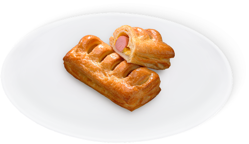 Слойка Магнит с сосиской 90 г