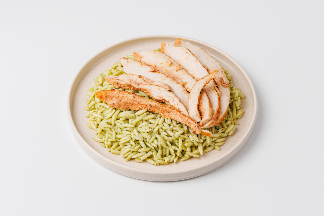 

Паста Орзо с запеченной курицей