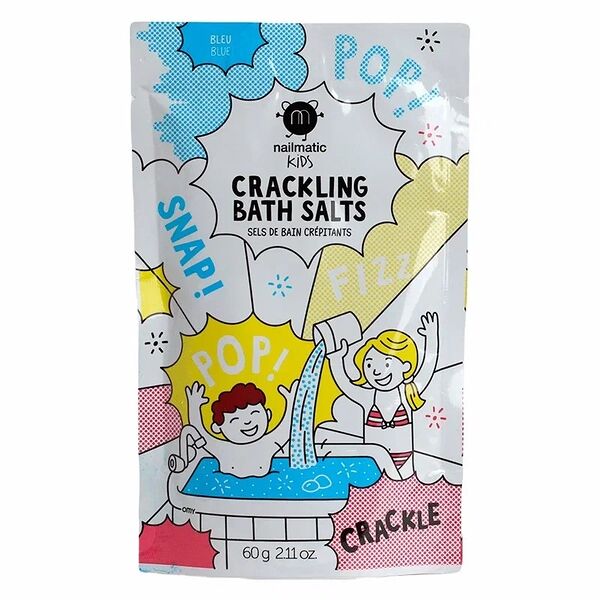 Nailmatic Соль-шипучка для ванны голубая 60 г