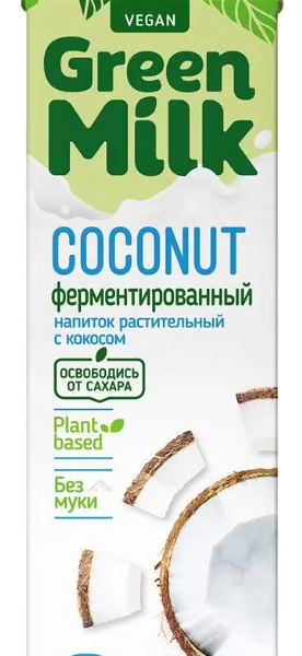 Напиток ячменно-нутовый Green Milk Кокос 1 л