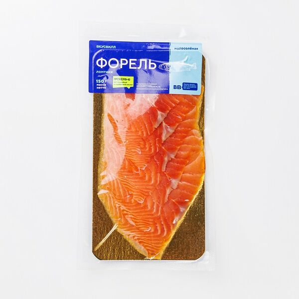 Форель малосоленая ломтики 150 г