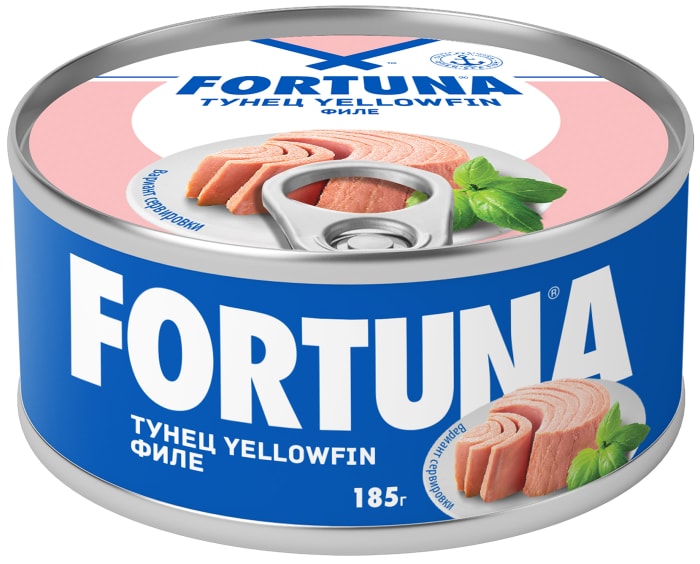 

Тунец Fortuna филе Yellowfin 185 г