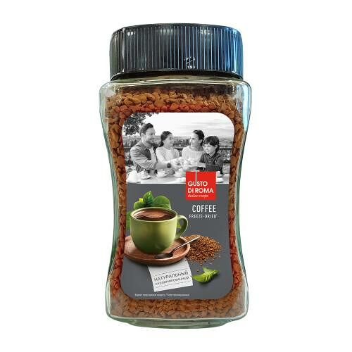Кофе растворимый Gusto di Roma натуральный, 190 г