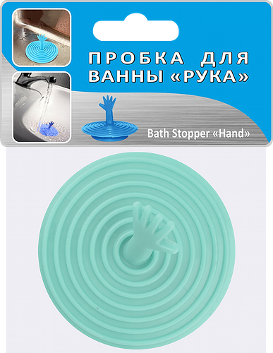 Пробка для ванной Мультидом Пастель, цвет в ассортименте, Арт. VL34-11