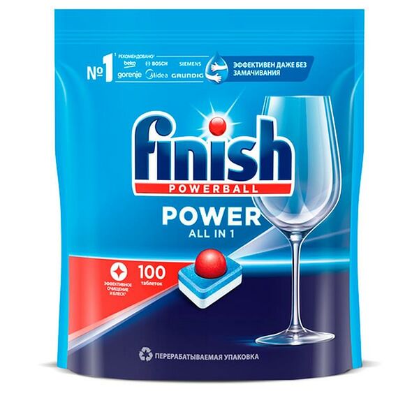 Таблетки для посудомоечных машин FINISH All in 1 Max 100 шт