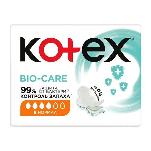 Прокладки Kotex Bio-Care Нормал 8 шт.