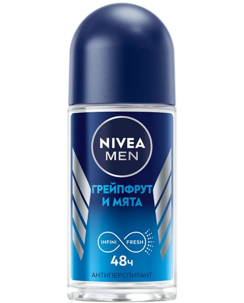 Антиперспирант Nivea Men Грейпфрут и мята, шариковый