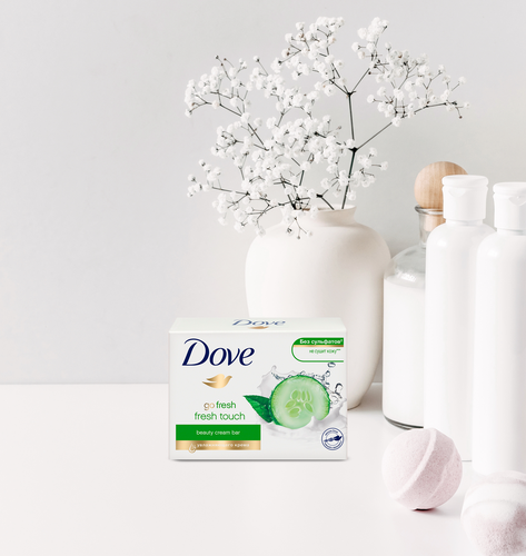 

Крем-мыло Дав Прикосновение Свежести бессульфатное 135 г