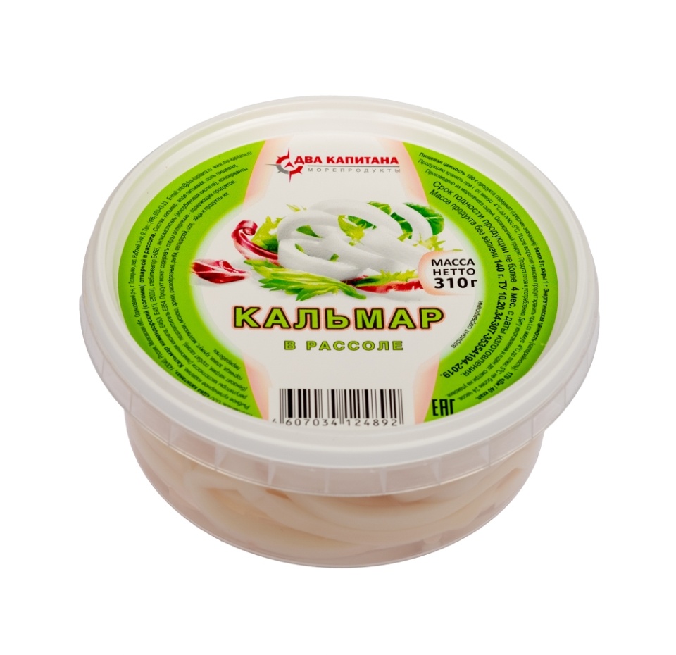 

Кальмар в рассоле, «Два капитана», 310 г