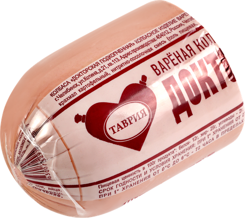 

Колбаса вареная Таврия Докторская подкопченая вес