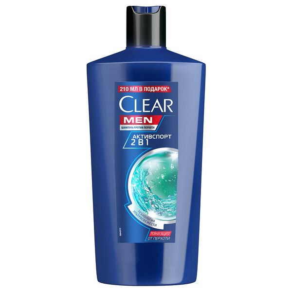 Шампунь Clear Men Активспорт 2 в 1 против перхоти 610 мл