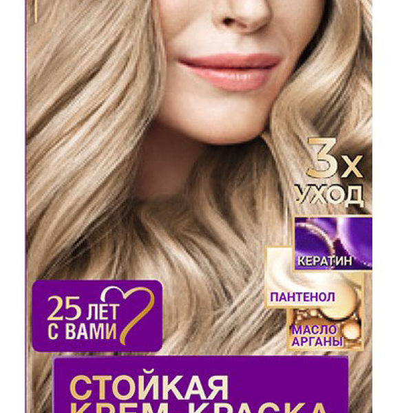 Стойкая крем-краска Palette Интенсивный Цвет 8-16 Пепельно-русый, 110 мл