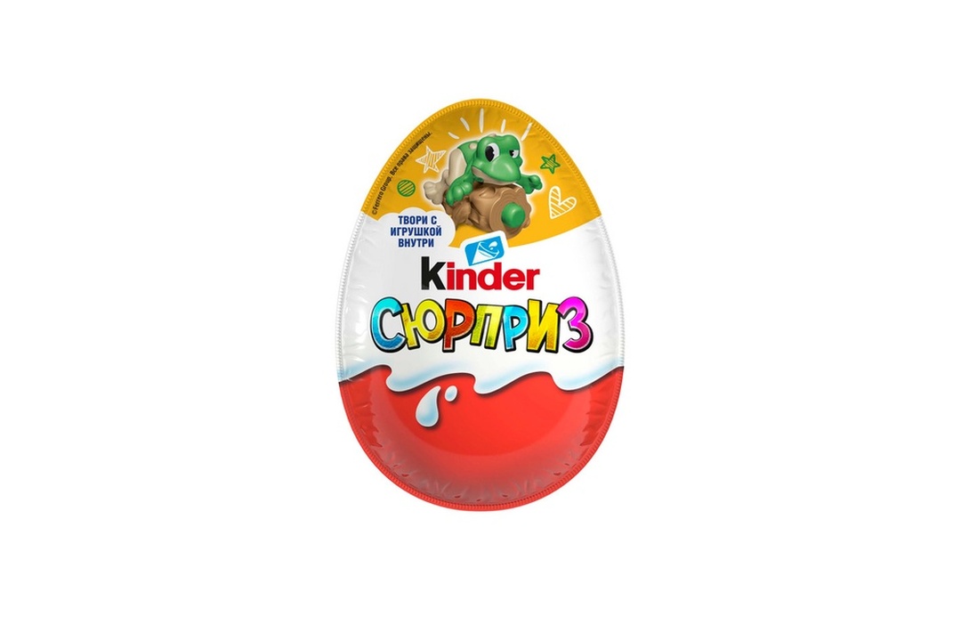 

Яйцо Kinder Сюрприз из молочного шоколада с игрушкой в ассортименте 20 г