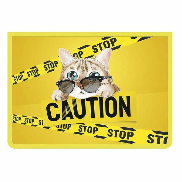 Папка для тетрадей Пчелка А4 пластиковая, ПМ-А4-29, CAUTION 2023