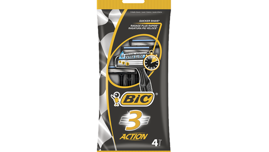 Бритва Bic 3 Action одноразовая 4 шт