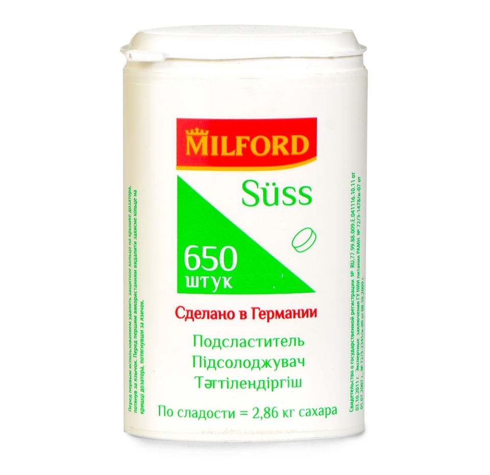 

Подсластитель Milford таблетки 650x39 г