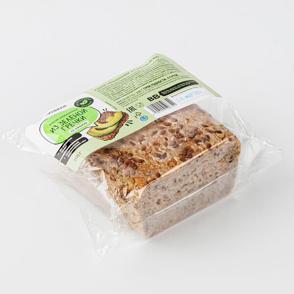 Изделие х/б из зеленой гречки на закваске 