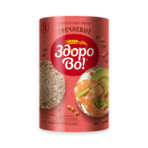 Хлебцы Здорово! цельнозерновые Гречневые 100 г