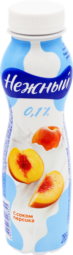 

Напиток Нежный йогуртный с соком персика 0.1% 285 г