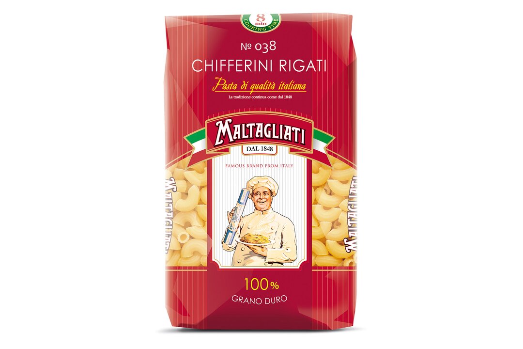 

Макароны Maltagliati Chifferini Rigati №38 Рожки 450 г