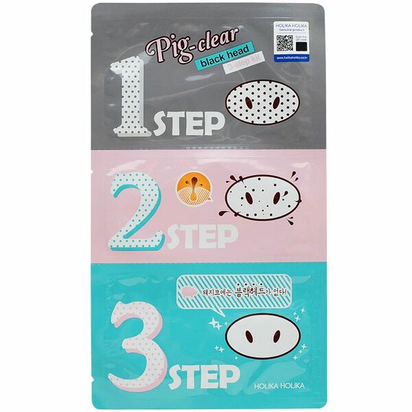 Маска Holika Holika для избавления от черных точек трехступенчатая
