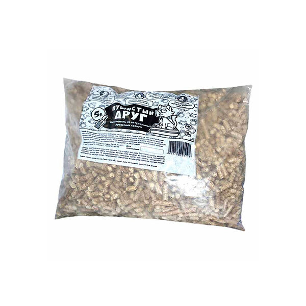 Наполнитель Пушистый Друг Из Натуральных Древесных Гранул 5000 мл