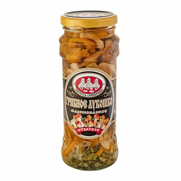 Грибы Скатерть-Самобранка Грибное лукошко маринованные с/б 370мл
