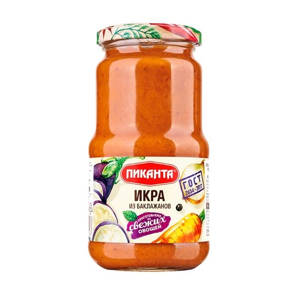 Икра из баклажанов Пиканта, 450г