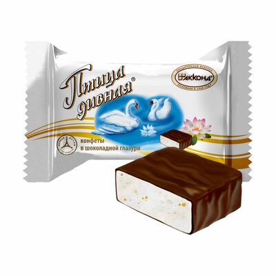 Конфеты Акконд Птица дивная Сливочный в шоколадной глазури вес