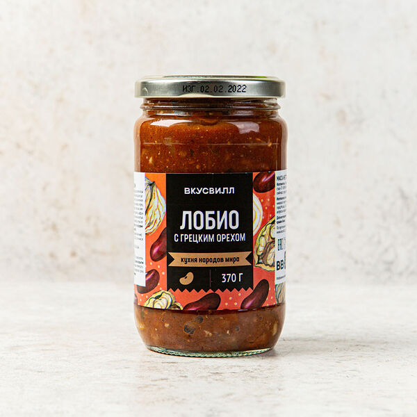 Лобио с грецким орехом