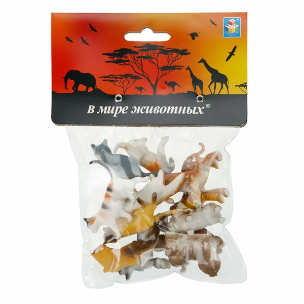Набор 1Toy В мире животных собаки и кошки 5 см, 12 шт