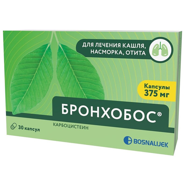 Бронхобос капсулы 375 мг 30 шт