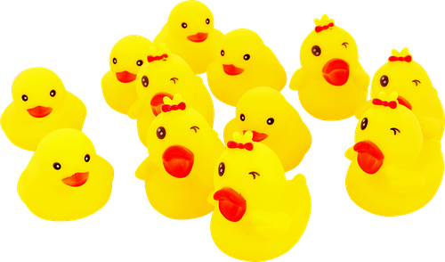 Набор игровой для купания BIGGA Уточки 12 предметов, Арт. ZH247373