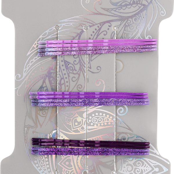 Набор невидимок для волос B&H розовые, 12шт