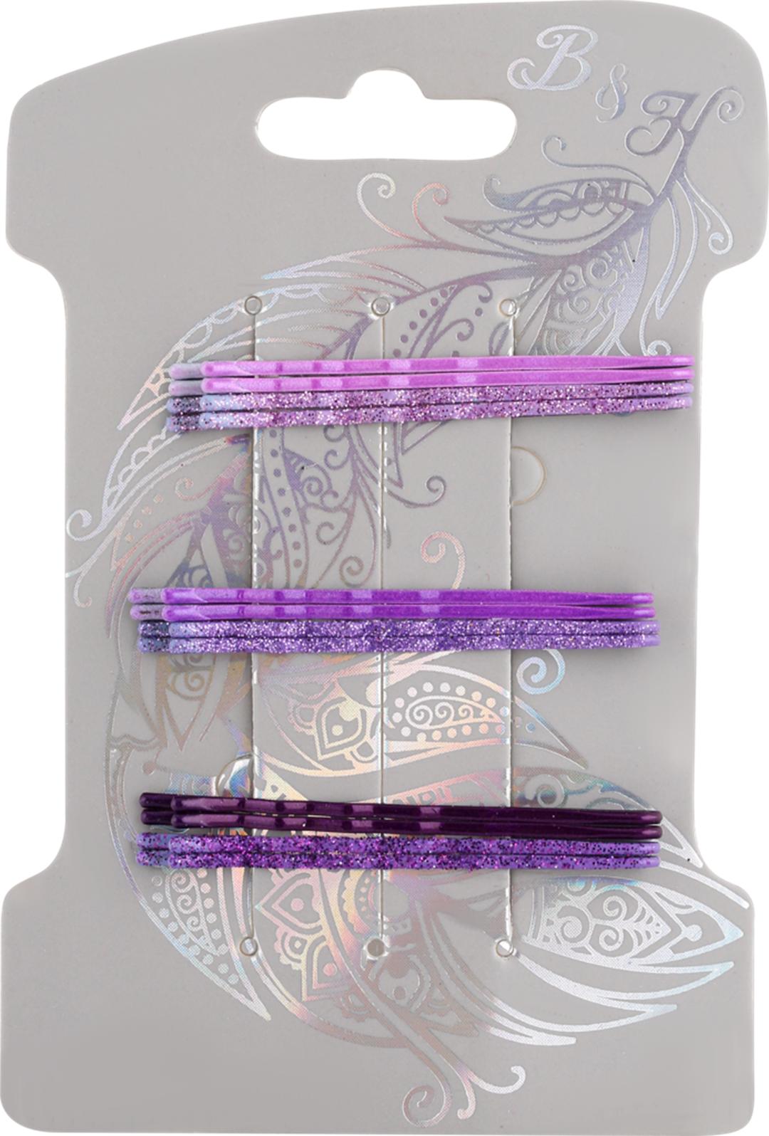 

Набор невидимок для волос B&H розовые, 12 шт