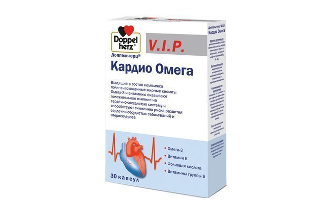 

Doppelherz V.I.P. Кардио Омега капсулы 30 шт