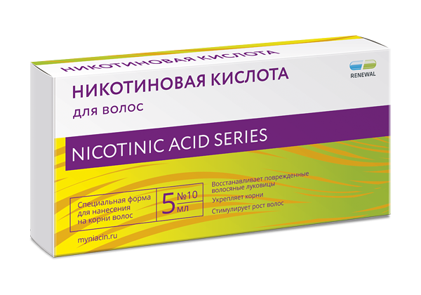 Renewal Никотиновая кислота для волос 5 мл 10 шт 
