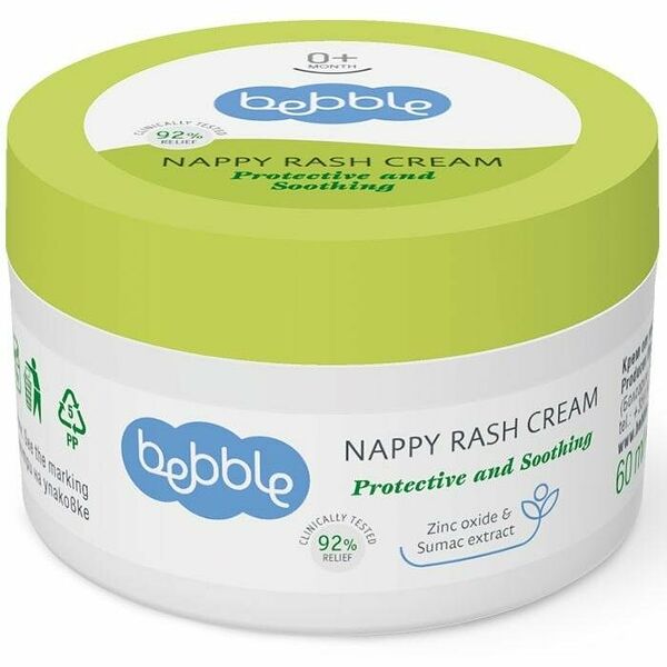 Крем от опрелостей детский Bebble Nappy rash cream 0+ 60 мл