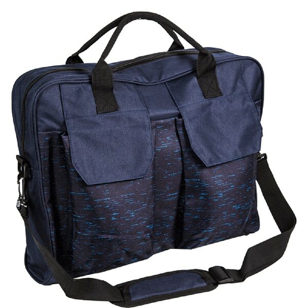 Сумка дорожная большая de VENTE Foggy, A3+, 44x38x10 см, темно-синяя