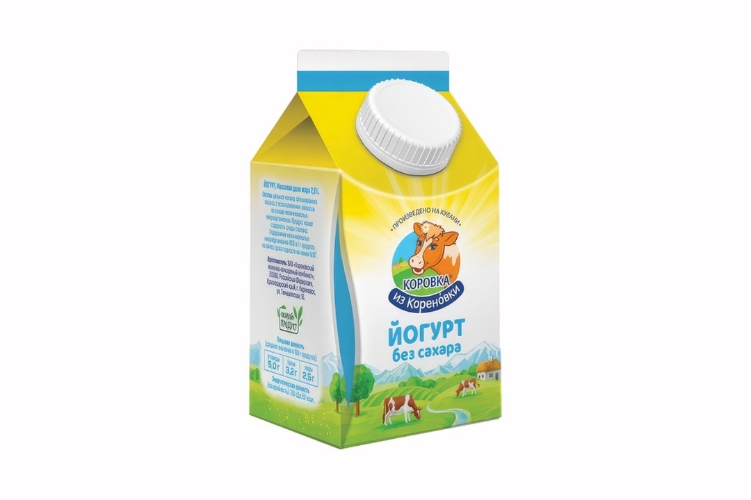 

Йогурт Коровка из Кореновки без сахара 2.5% БЗМЖ 450 г